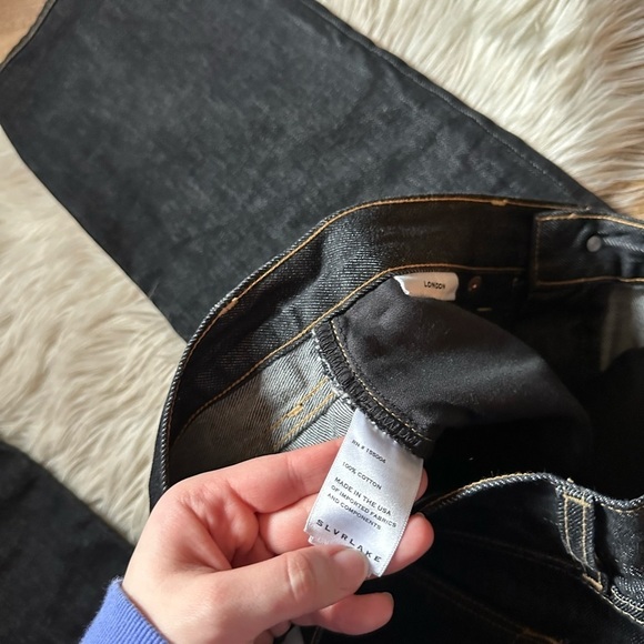 SLVRLAKE London Straight Leg Jean In Empty Sky - Picture 8 of 9